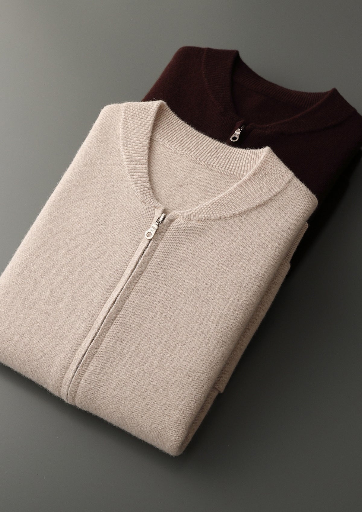 Pure Extra-Fine Merino Wool Essential Zip Cardigan