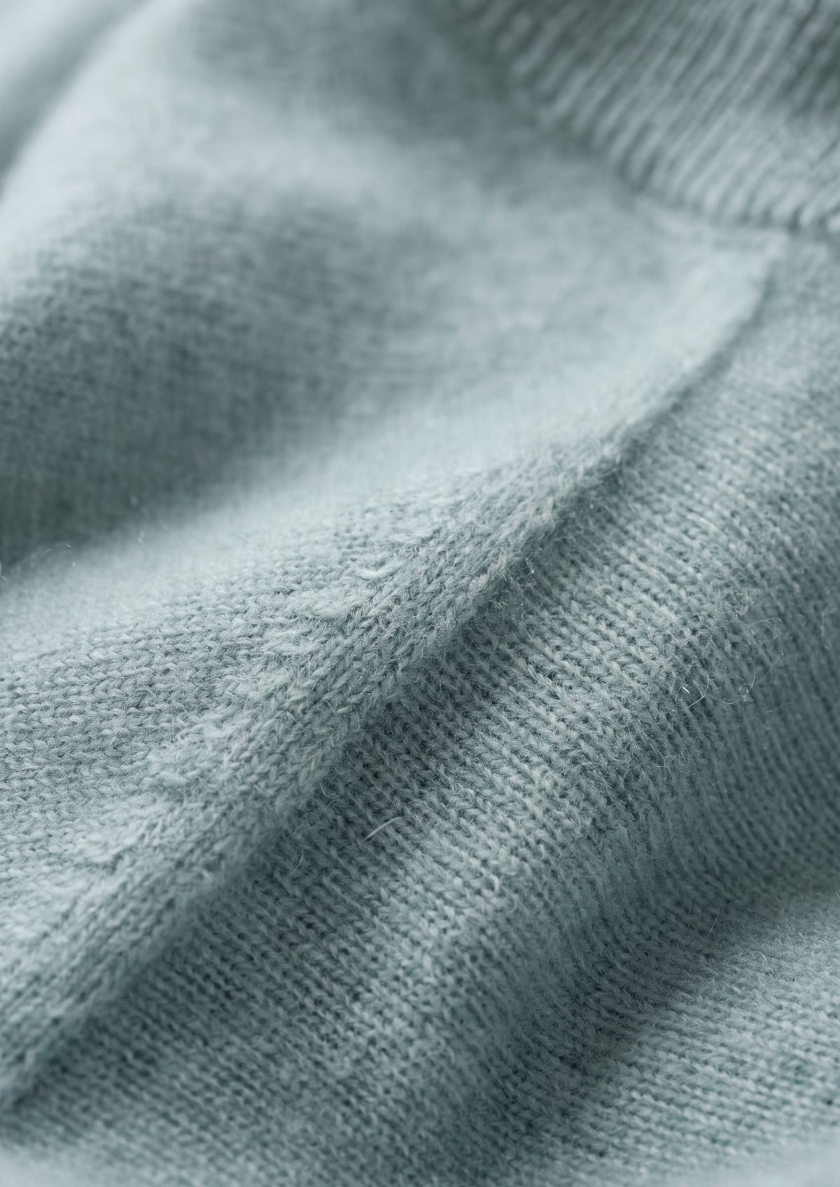 Premium Cashmere Classic Crewneck T-Shirt - Turquoise