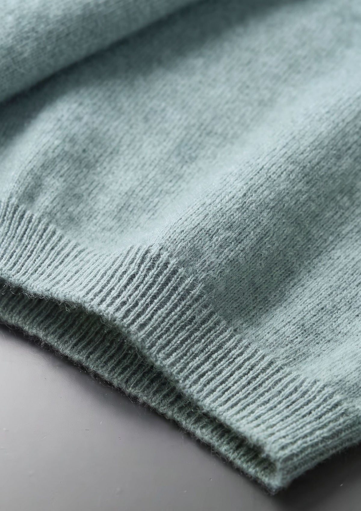 Premium Cashmere Classic Crewneck T-Shirt - Turquoise