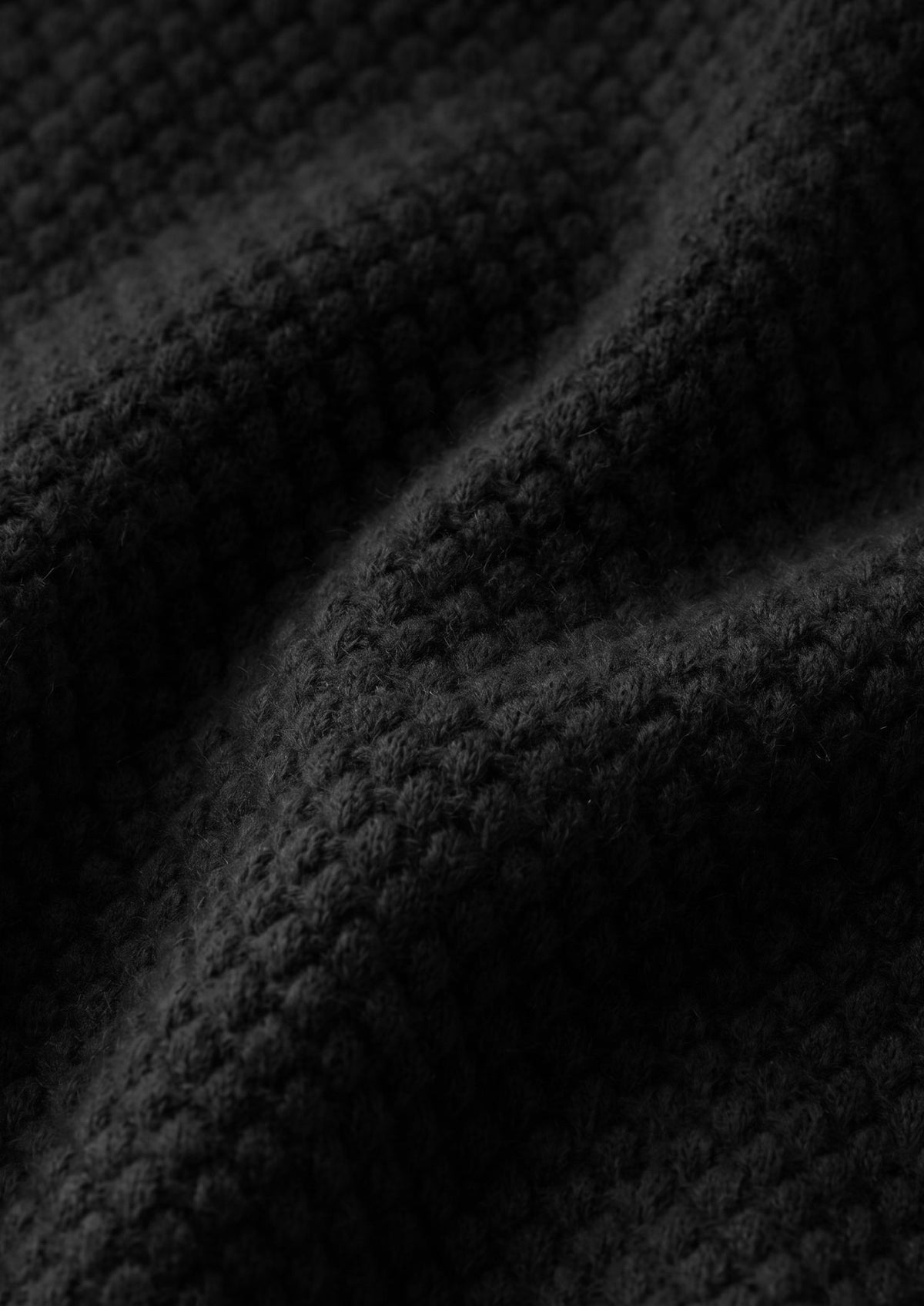 Premium Cashmere Black Two-Tone Polo