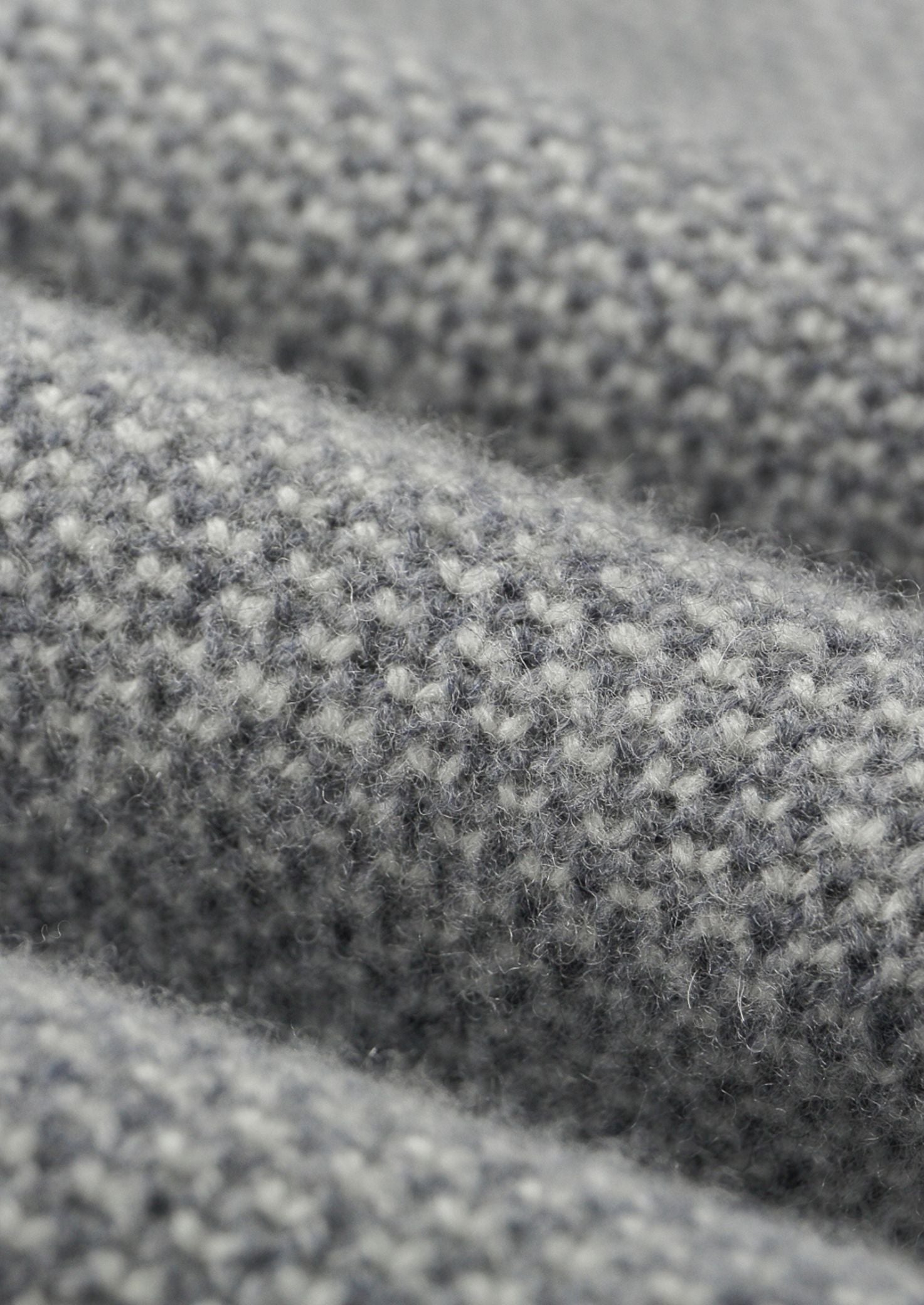 Pure Extra-Fine Merino Wool Light Gray Jaquard Set
