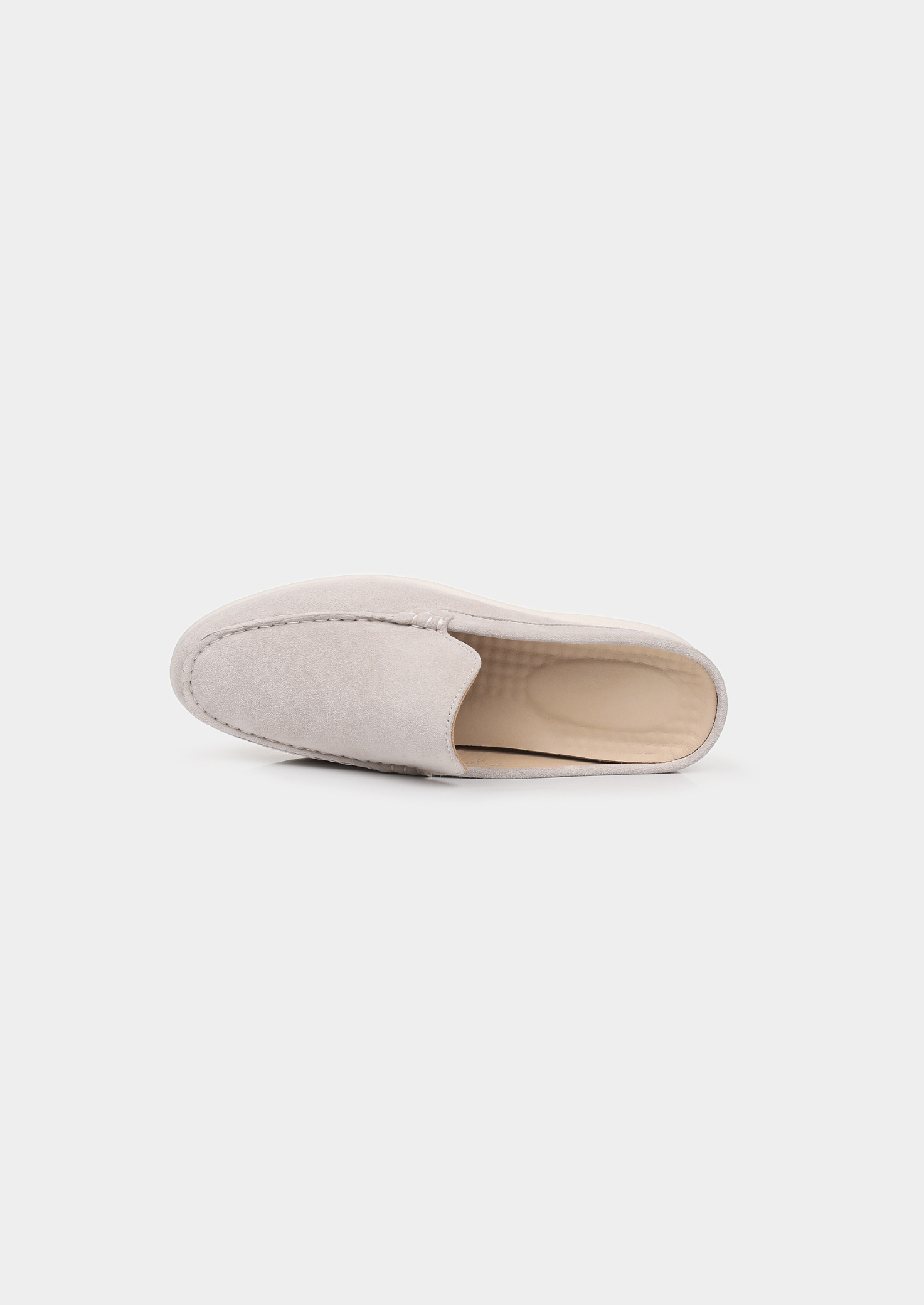 Light Gray Marina Suede Slipper