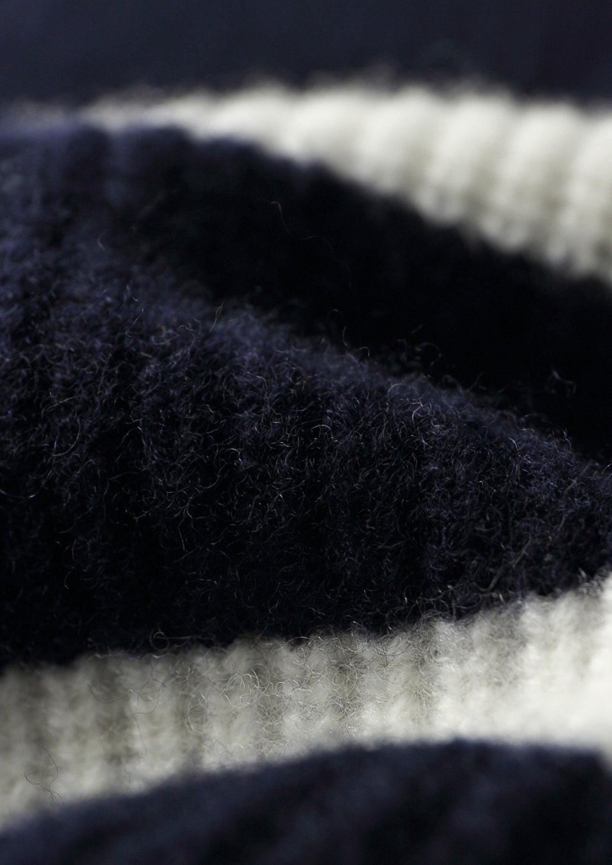 Pure Extra-Fine Merino Wool Striped Half-Zip Sweater