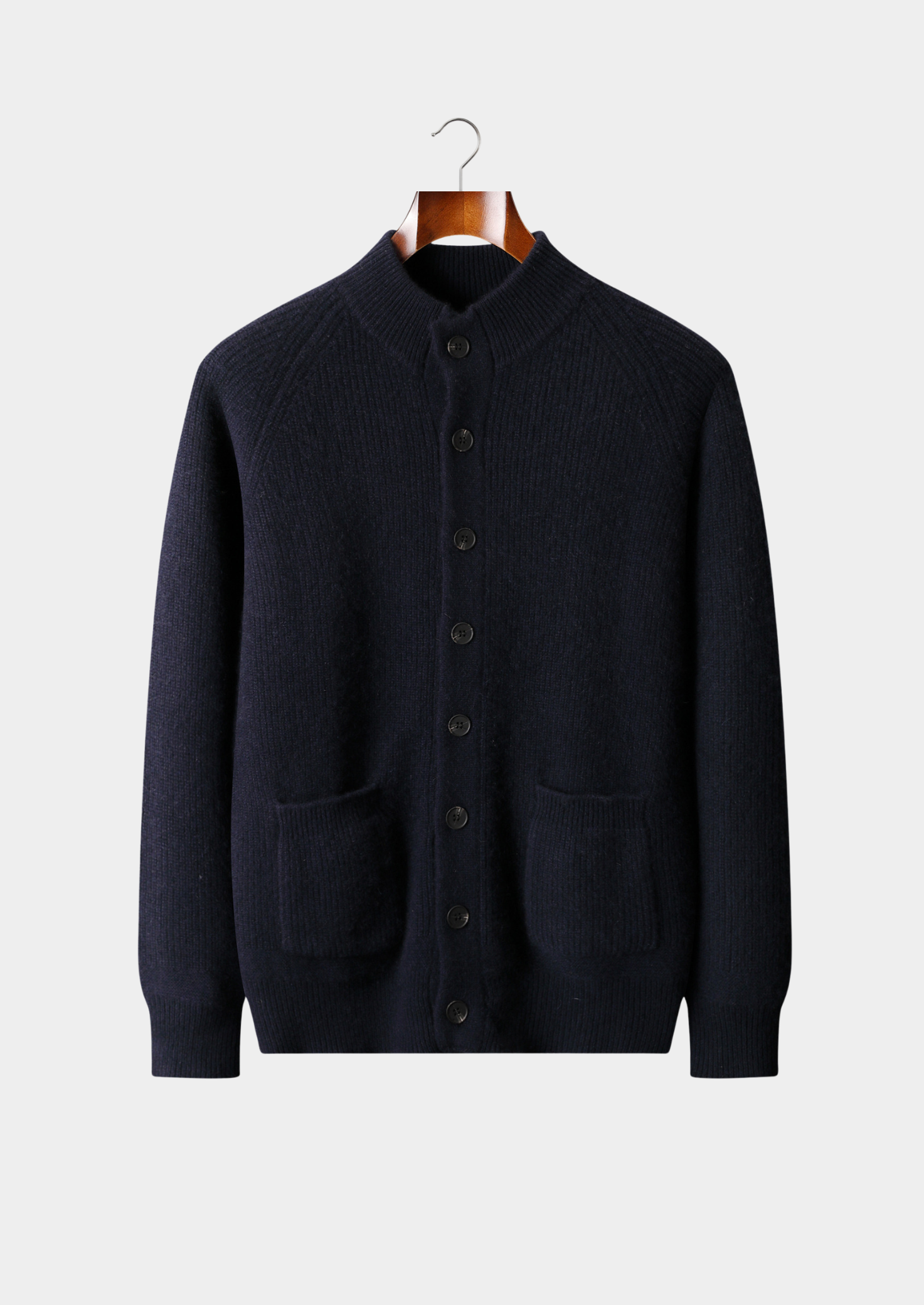 PURE CASHMERE BUTTON OVERSHIRT