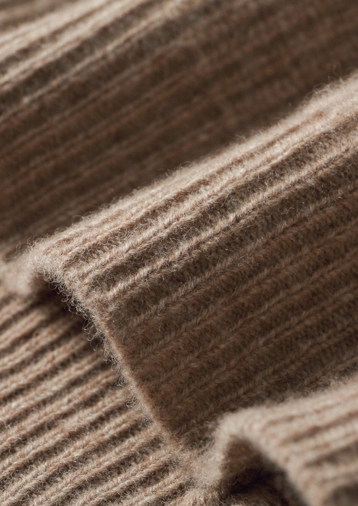 Pure Extra-Fine Merino Wool Ribbed Classic Button Cardigan
