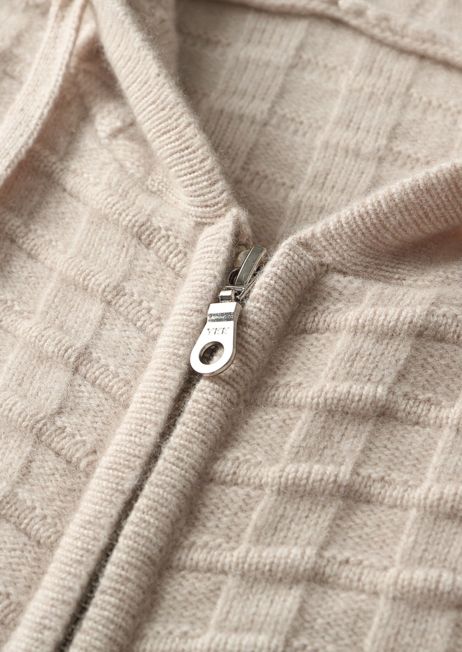Pure Extra-Fine Merino Wool Textured Hoodie