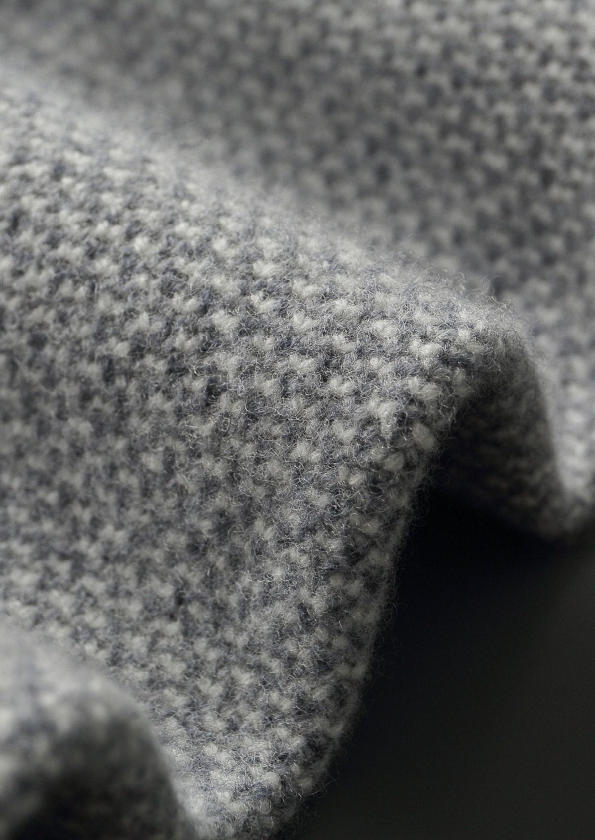 Pure Extra-Fine Merino Wool Light Gray Jaquard Set