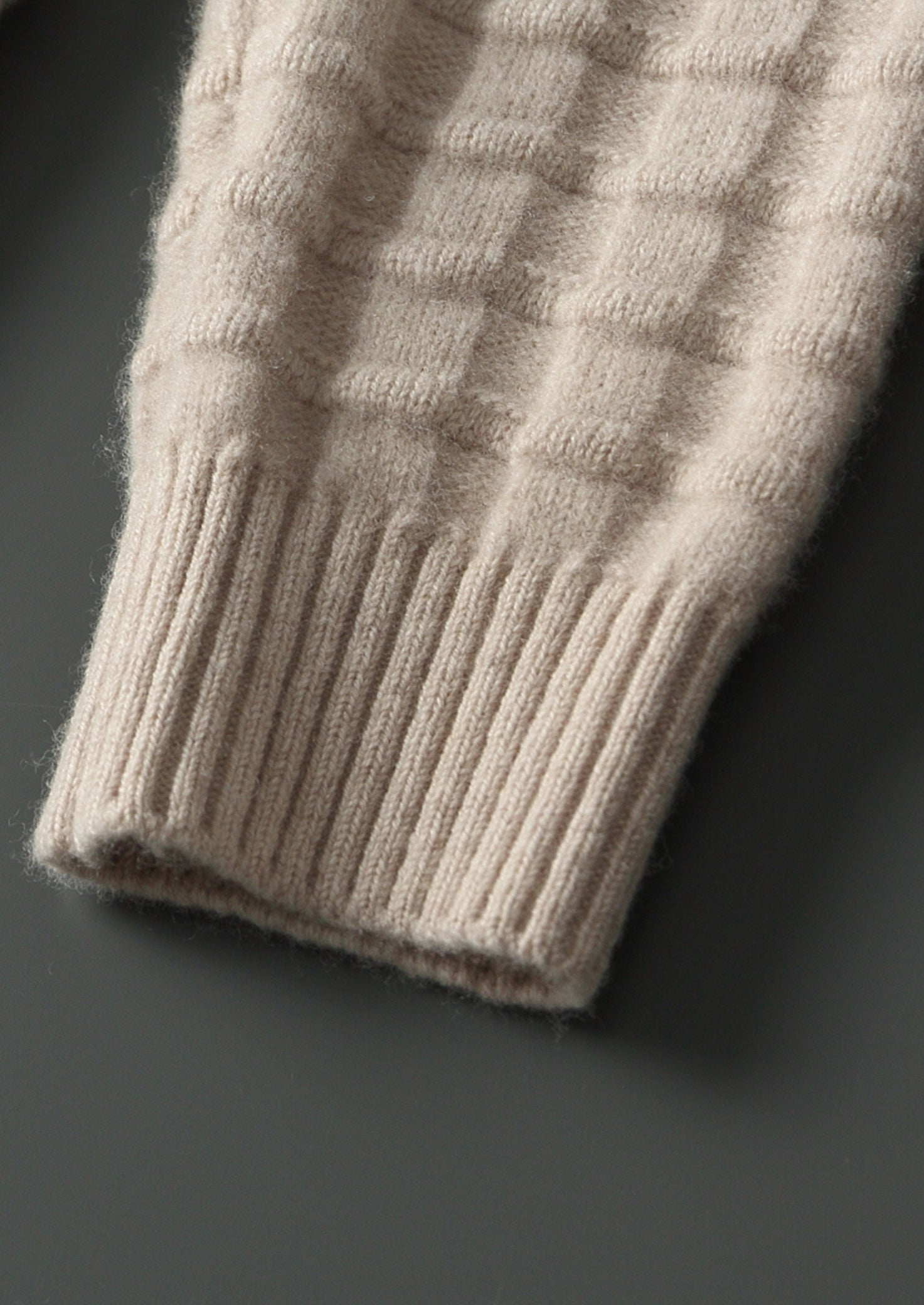 Pure Extra-Fine Merino Wool Textured Hoodie