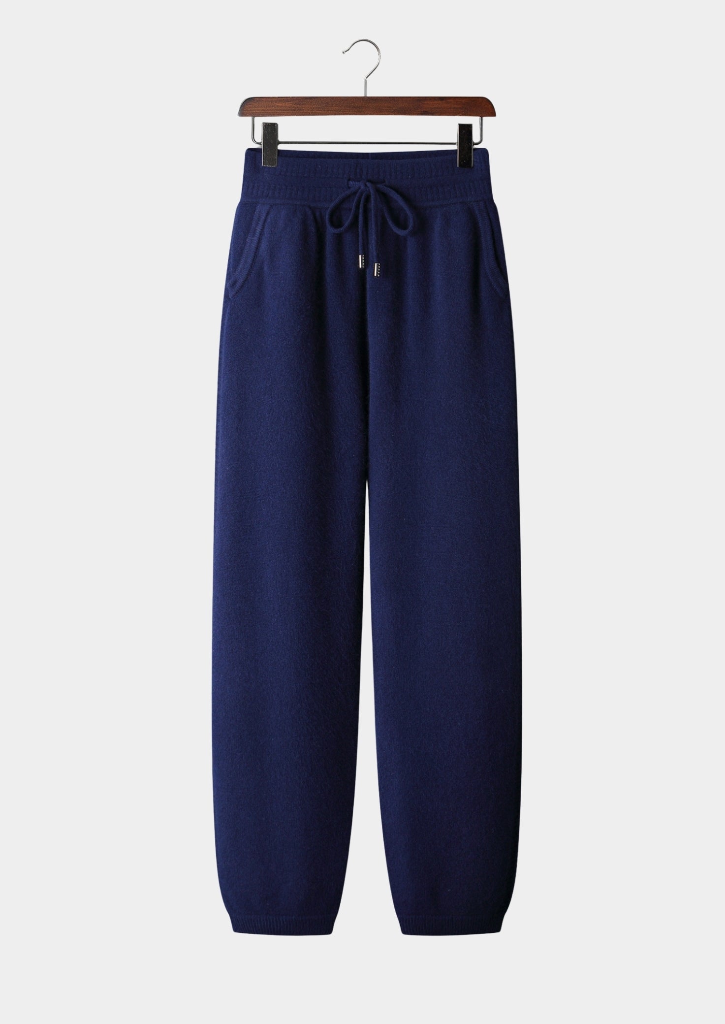 Pure Extra-Fine Merino Wool Drawstring Trousers