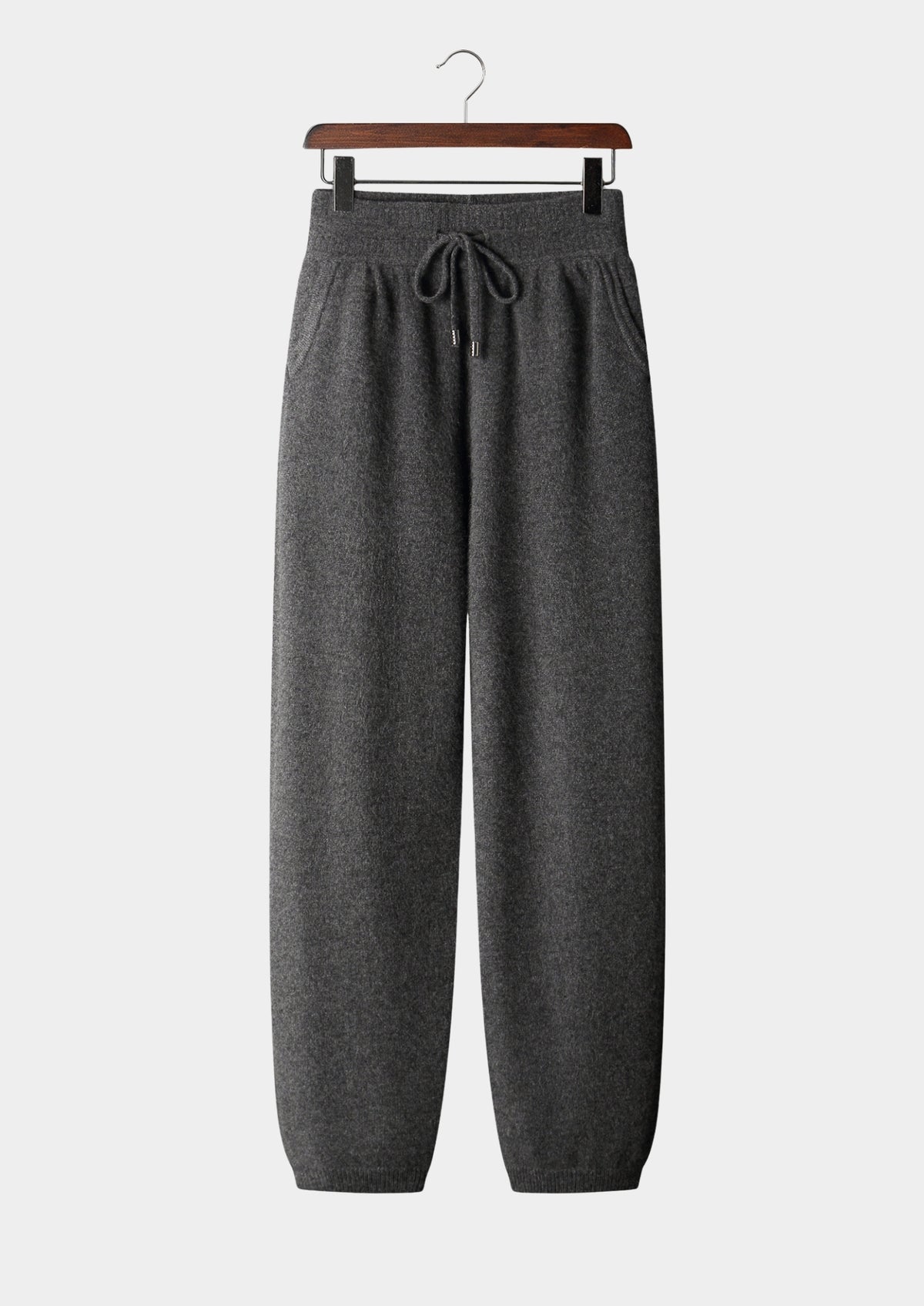 Pure Extra-Fine Merino Wool Drawstring Trousers