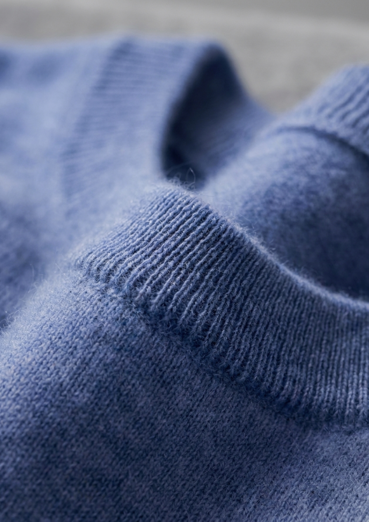 Premium Cashmere Classic Crewneck T-Shirt - Deep Atlantic