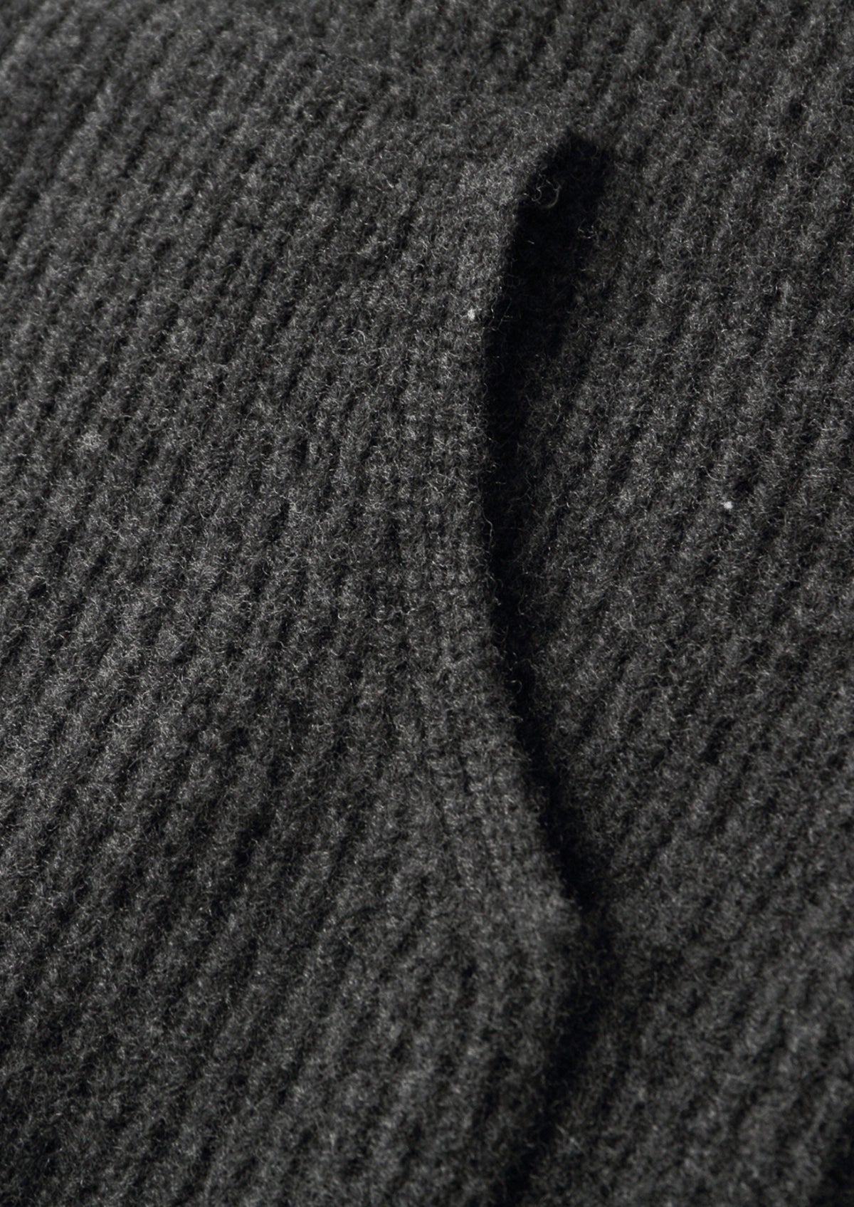 Pure Extra-Fine Merino Wool Ribbed Button Hoodie