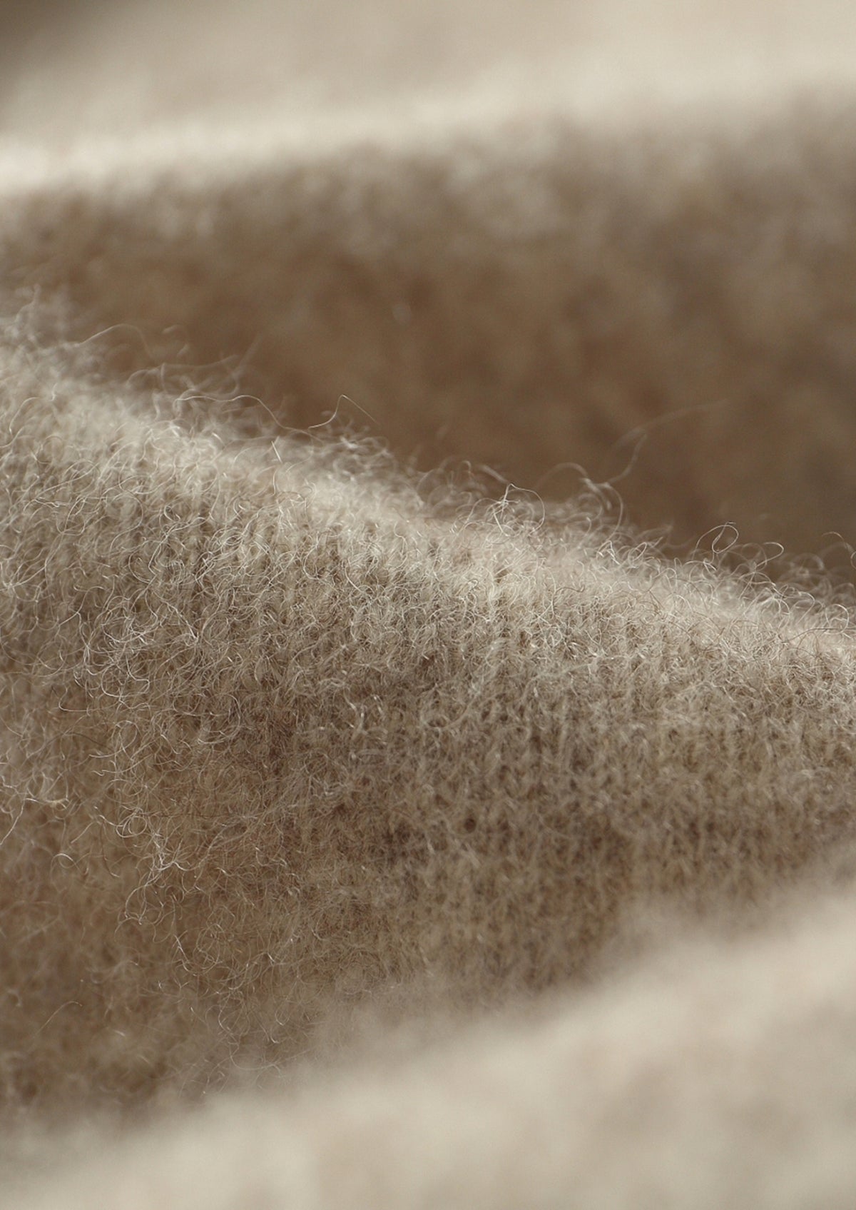 Pure Extra-Fine Merino Wool Two-Tone Leisure Hoodie