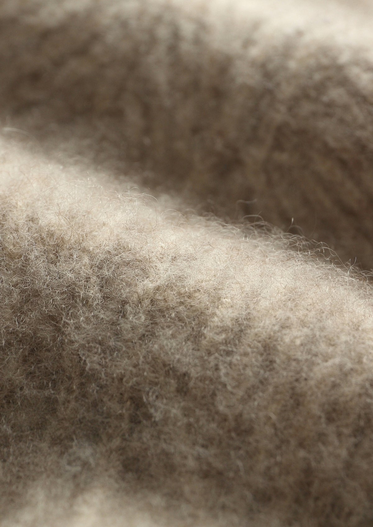 Pure Extra-Fine Merino Wool Herringbone Quarter Zip Sweater