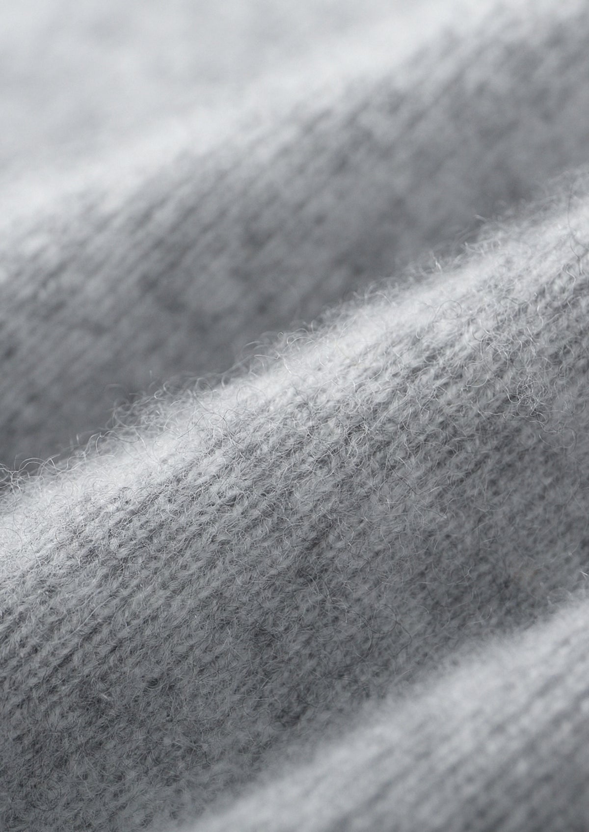 Pure Extra-Fine Merino Wool Two-Tone Funnel Neck Cardigan