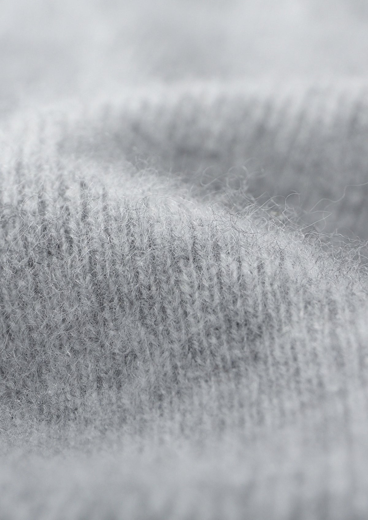 Pure Extra-Fine Merino Wool Two-Tone Funnel Neck Cardigan