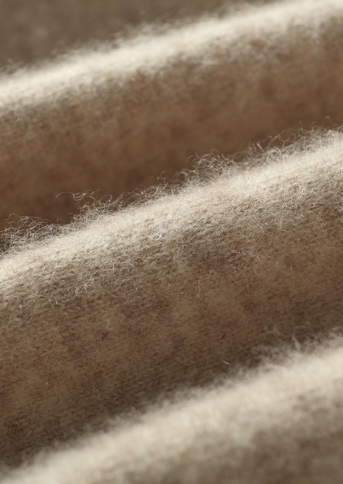 Pure Extra-Fine Merino Wool Two-Tone Leisure Hoodie