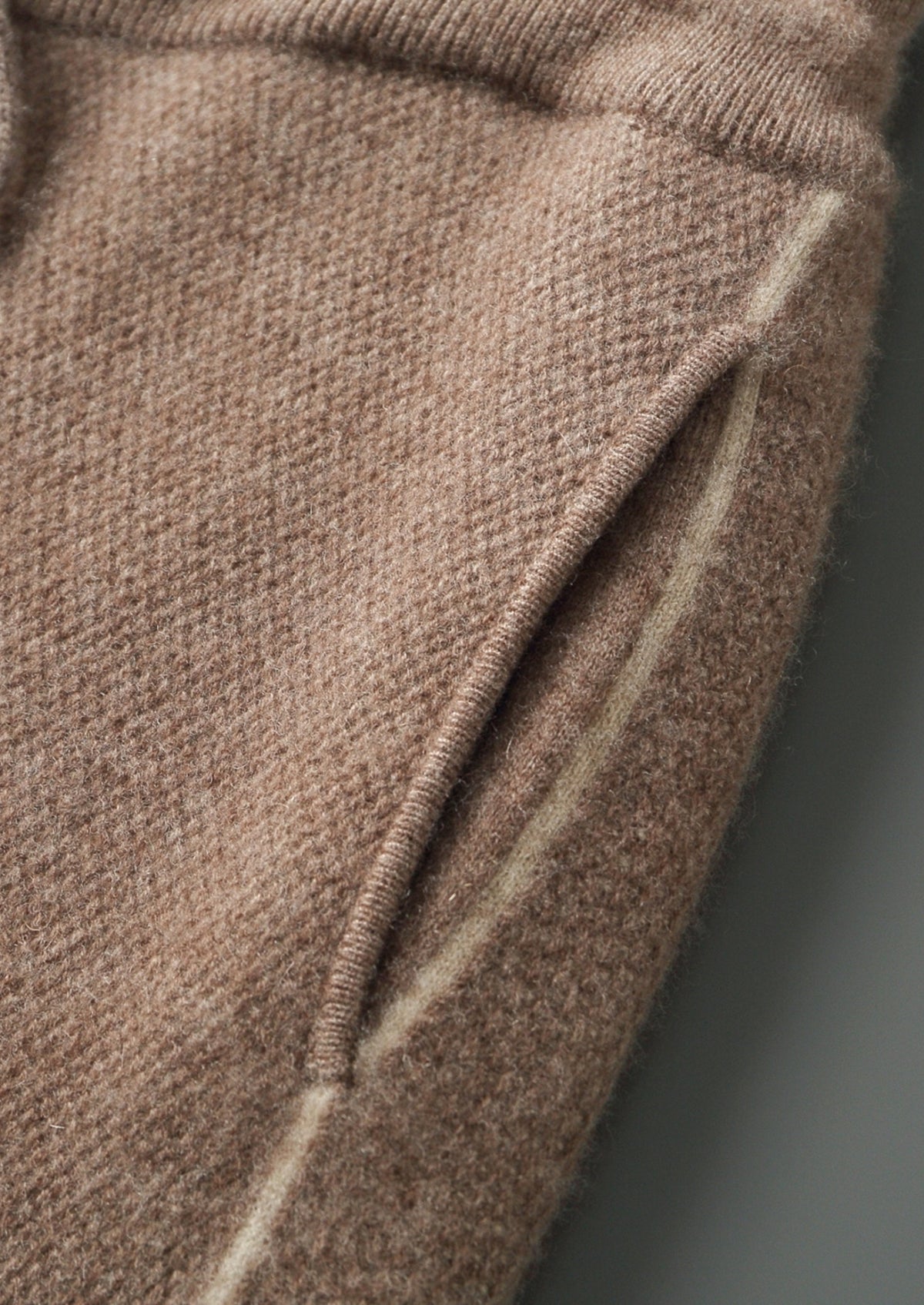 Pure Extra-Fine Merino Wool Jaquard Knit Trousers