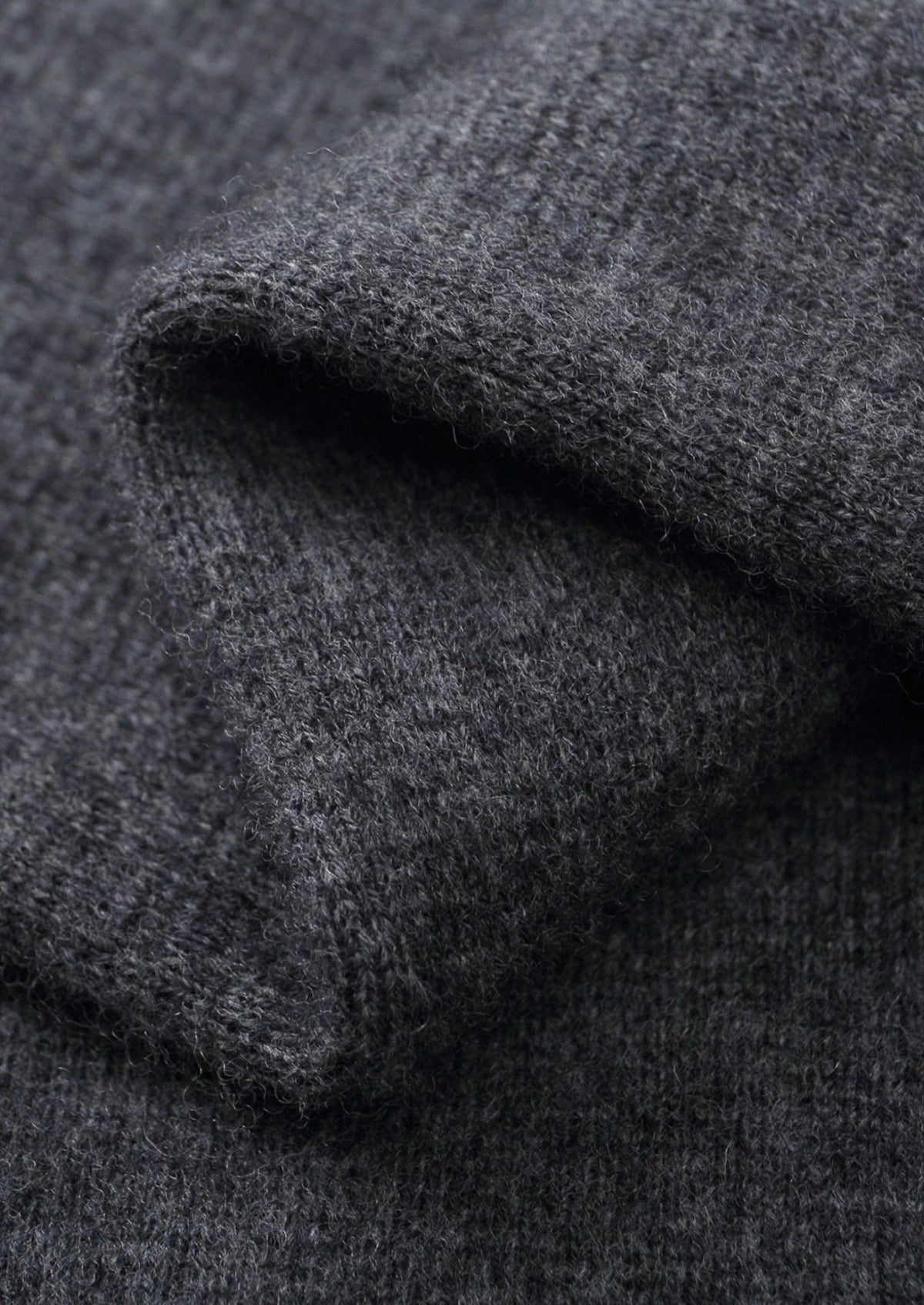 Pure Extra-Fine Merino Wool Two-Tone Zipper Hoodie