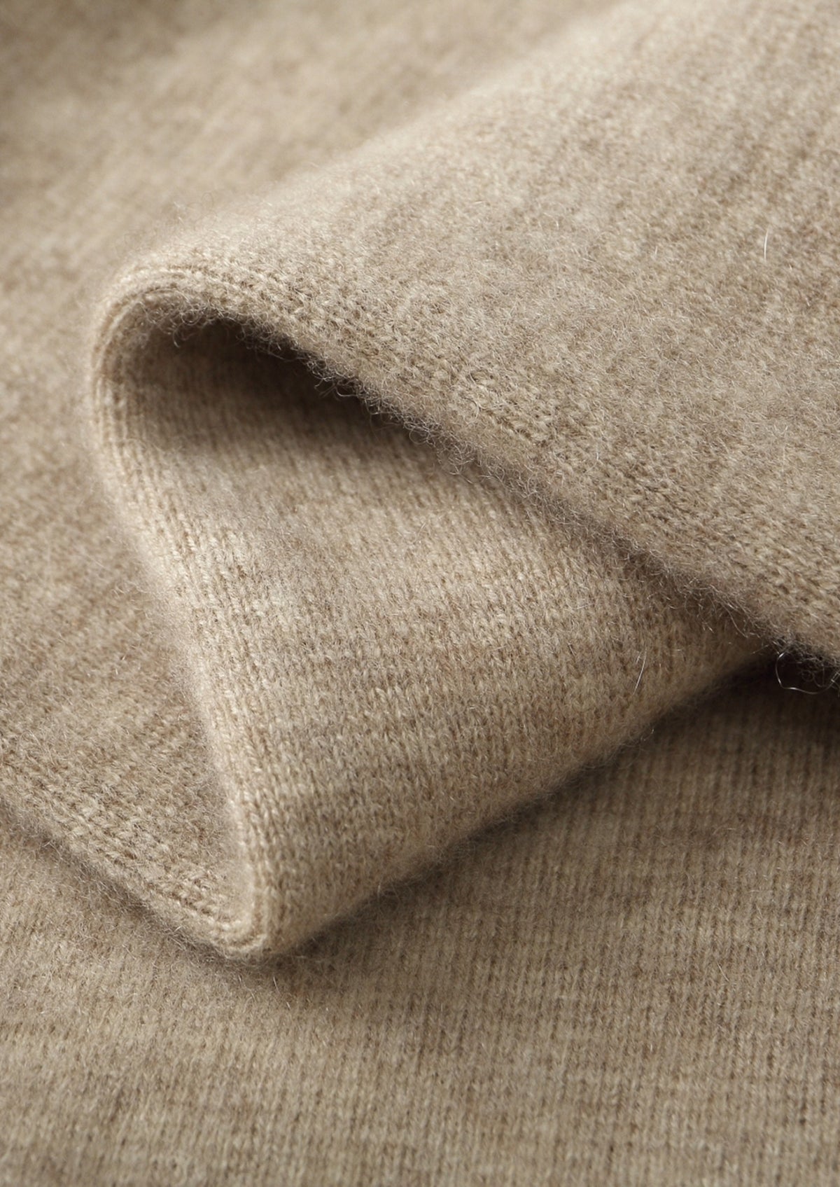 Pure Extra-Fine Merino Wool Contrast Zipper Hoodie