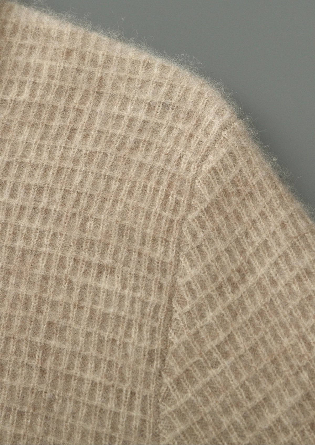 Pure Extra-Fine Merino Wool Textured Zip Polo Cardigan