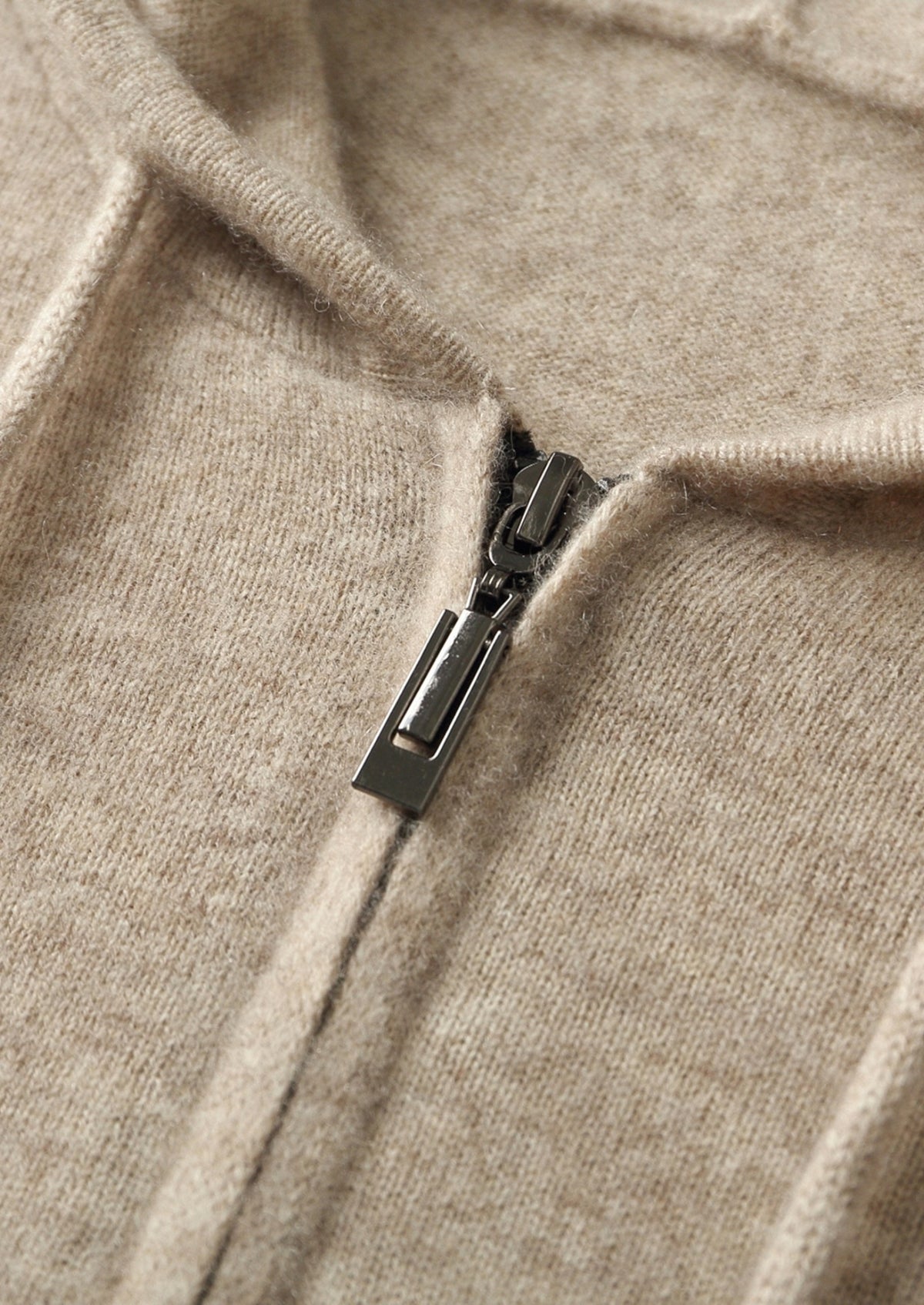 Premium Cashmere Half-Zip Hoodie