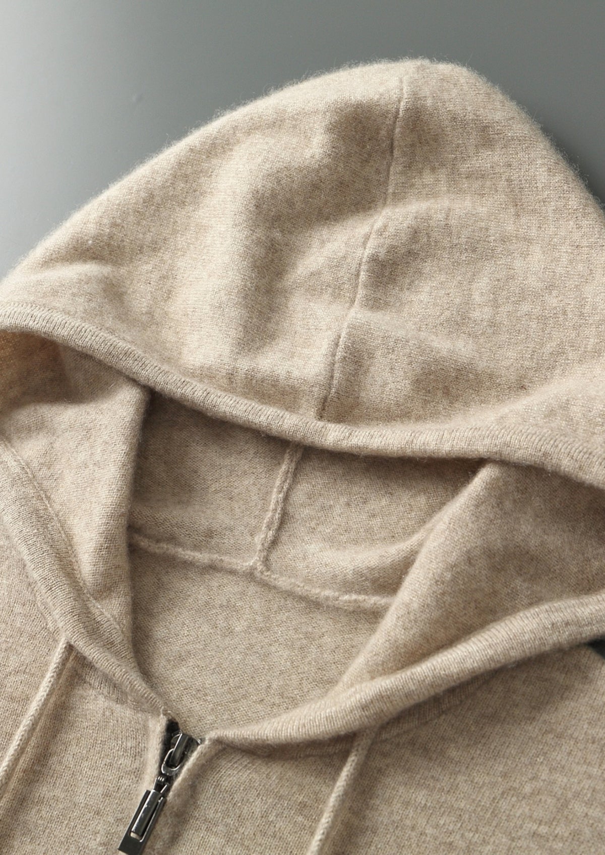 Premium Cashmere Half-Zip Hoodie