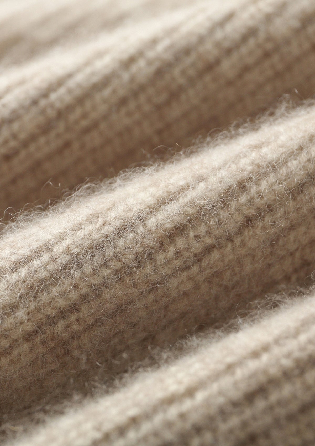 Premium Cashmere Ribbed Button-Up Hoodie