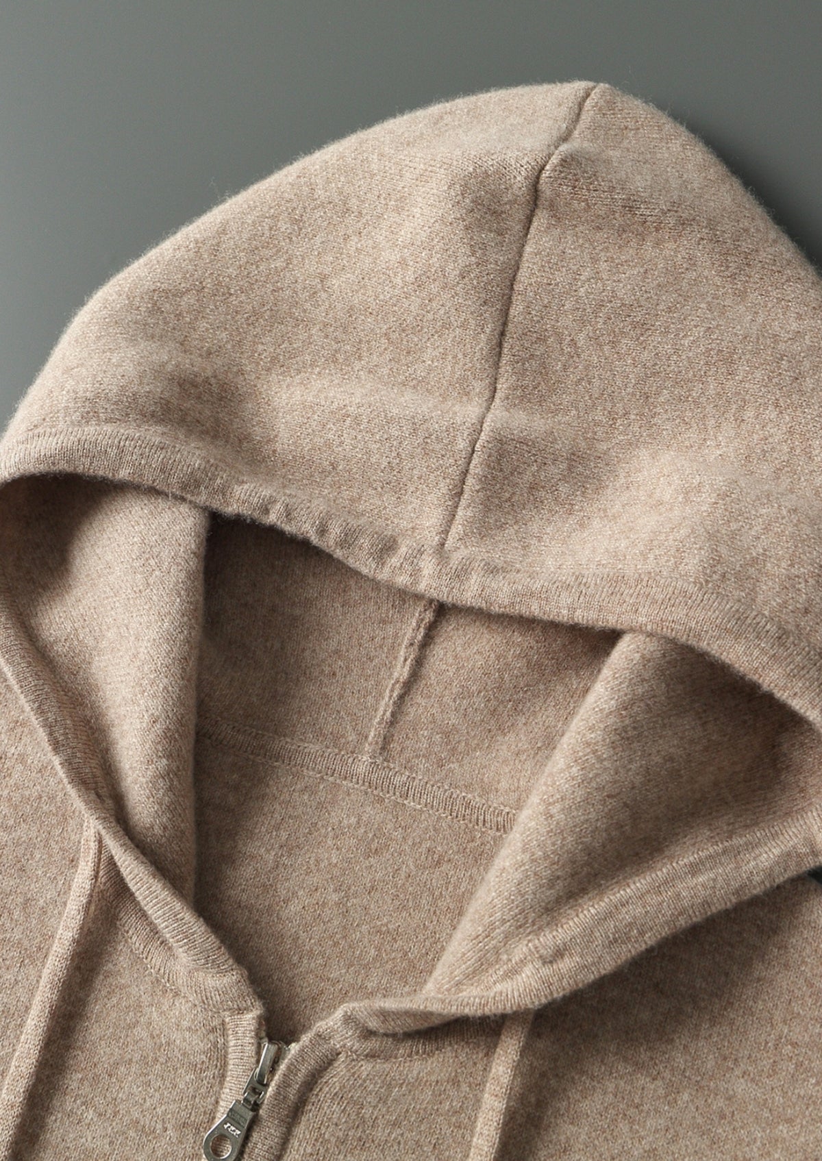 Pure Extra-Fine Merino Wool Zipper Hoodie