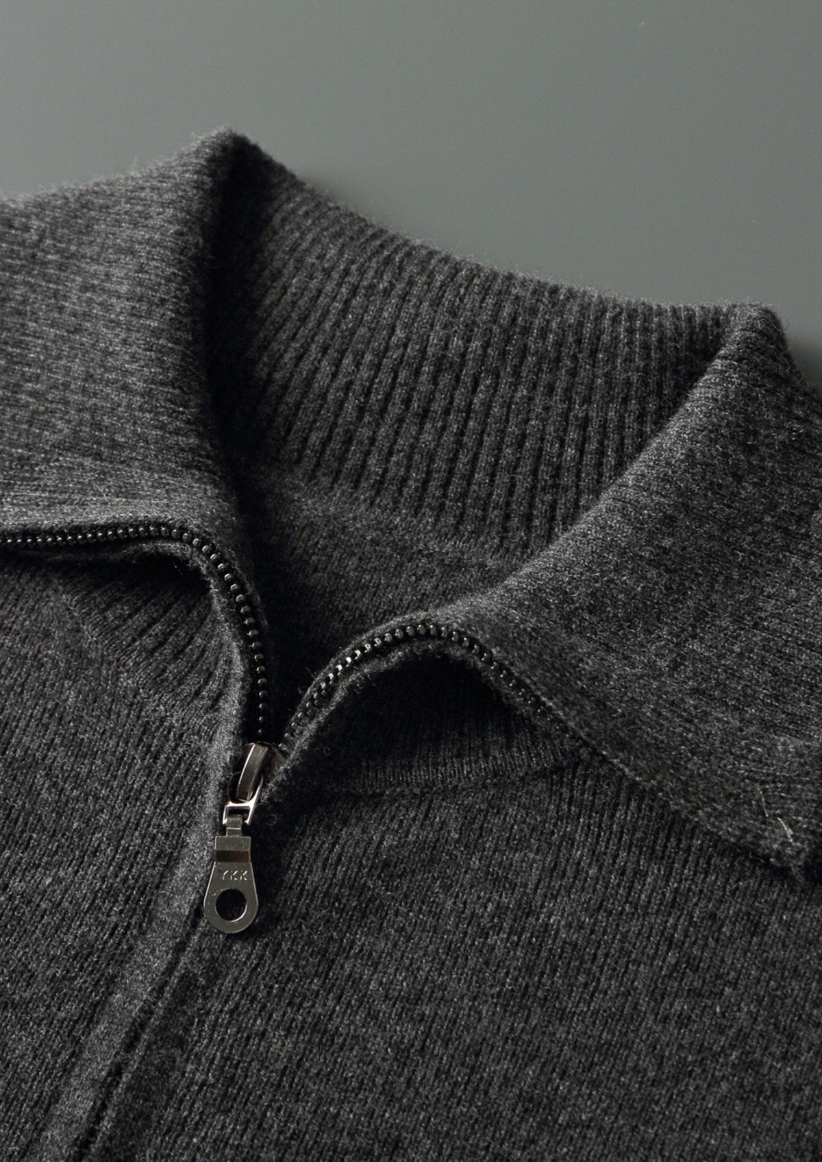 Pure Extra-Fine Merino Wool Funnel Neck Cardigan