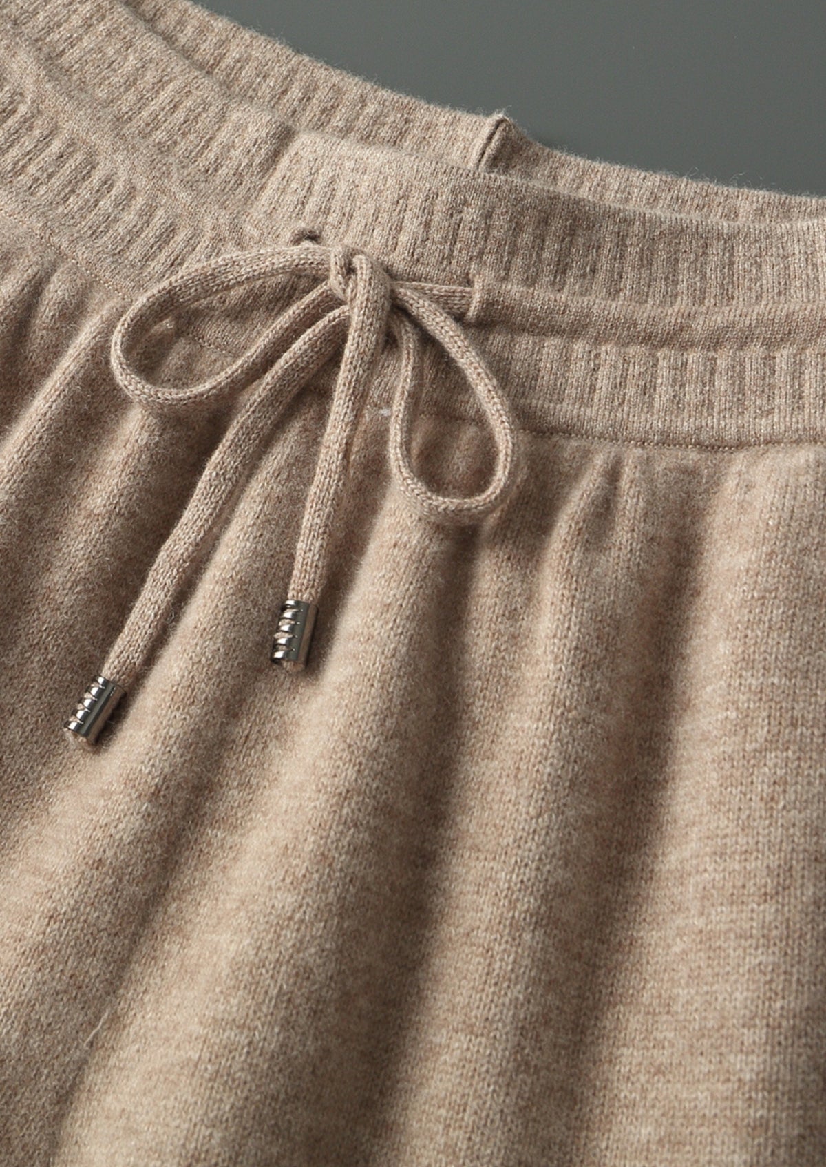 Pure Extra-Fine Merino Wool Drawstring Trousers