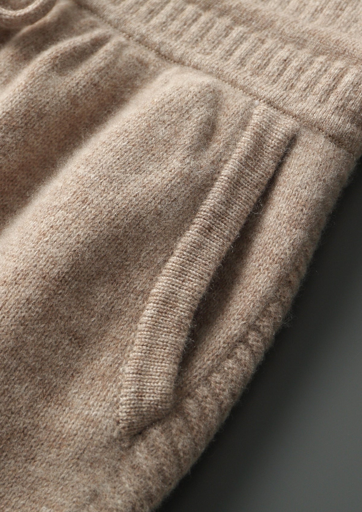 Pure Extra-Fine Merino Wool Drawstring Trousers