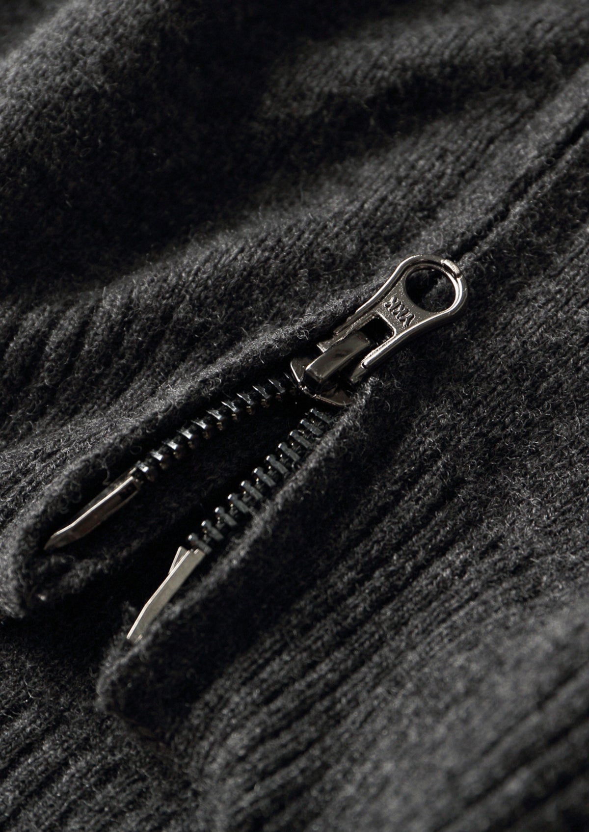 Pure Extra-Fine Merino Wool Funnel Neck Cardigan