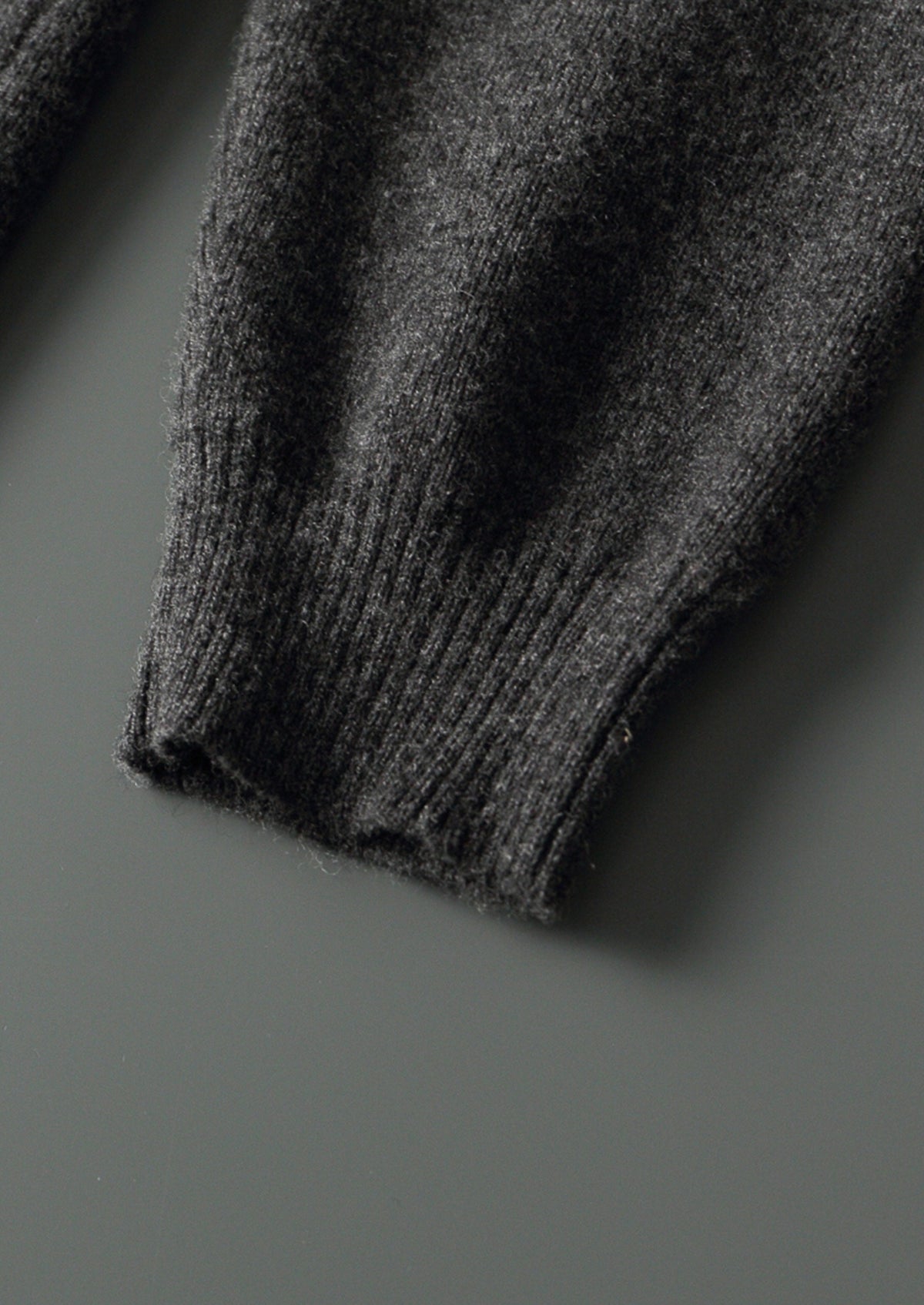 Pure Extra-Fine Merino Wool Funnel Neck Cardigan