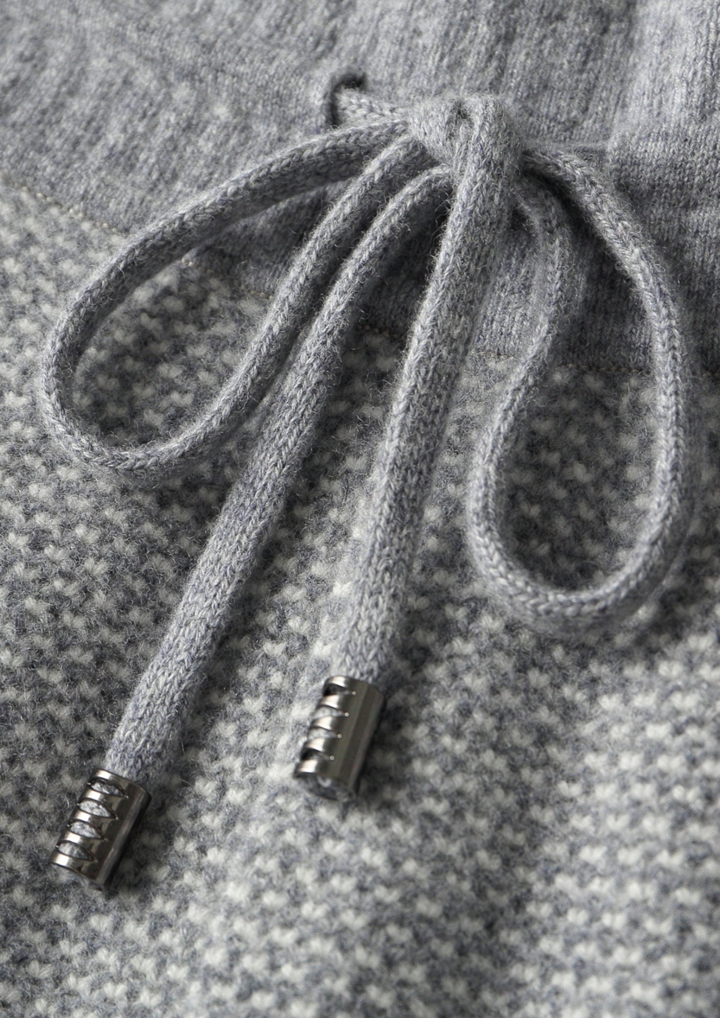 Pure Extra-Fine Merino Wool Jacquard Trousers