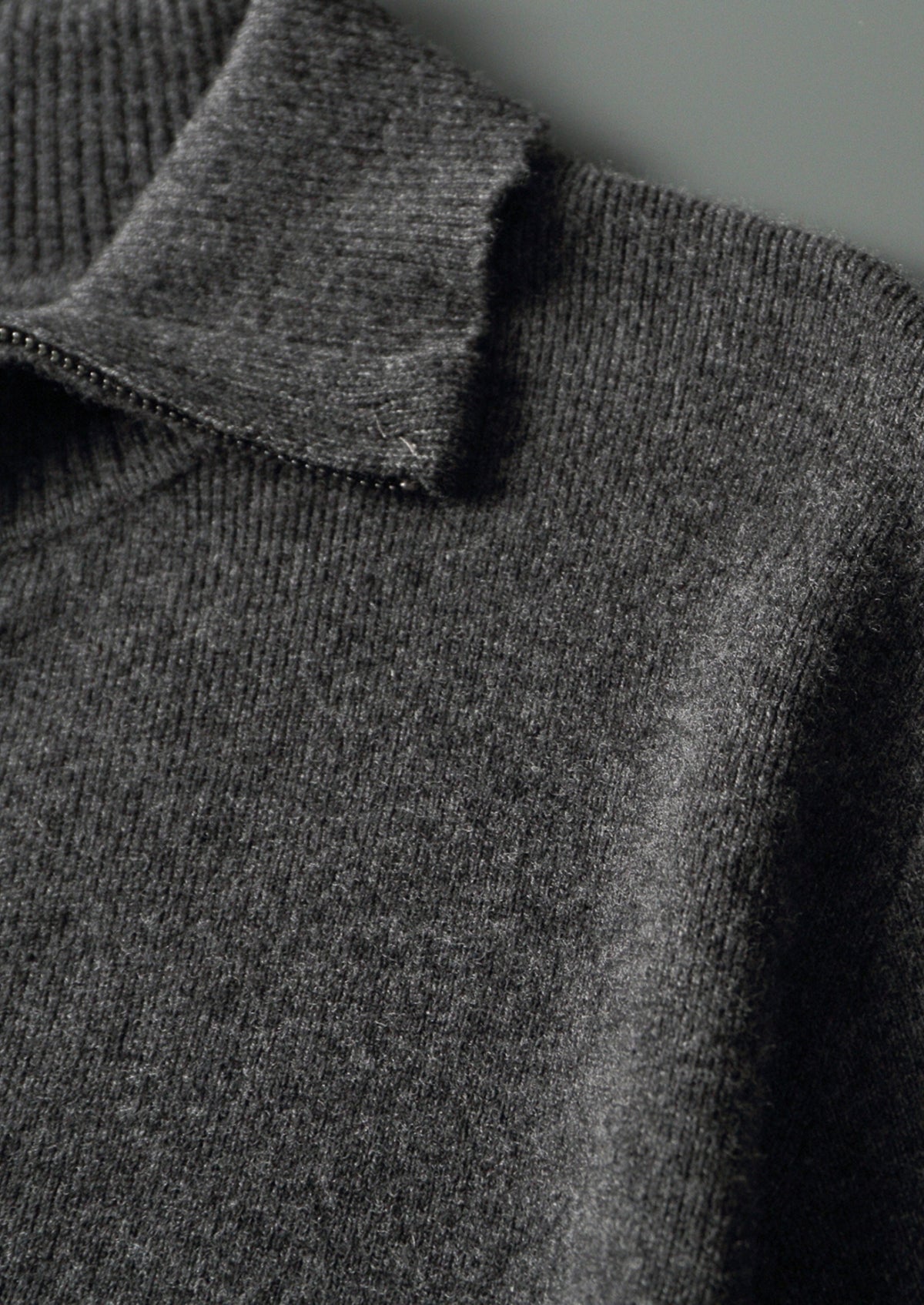 Pure Extra-Fine Merino Wool Funnel Neck Cardigan