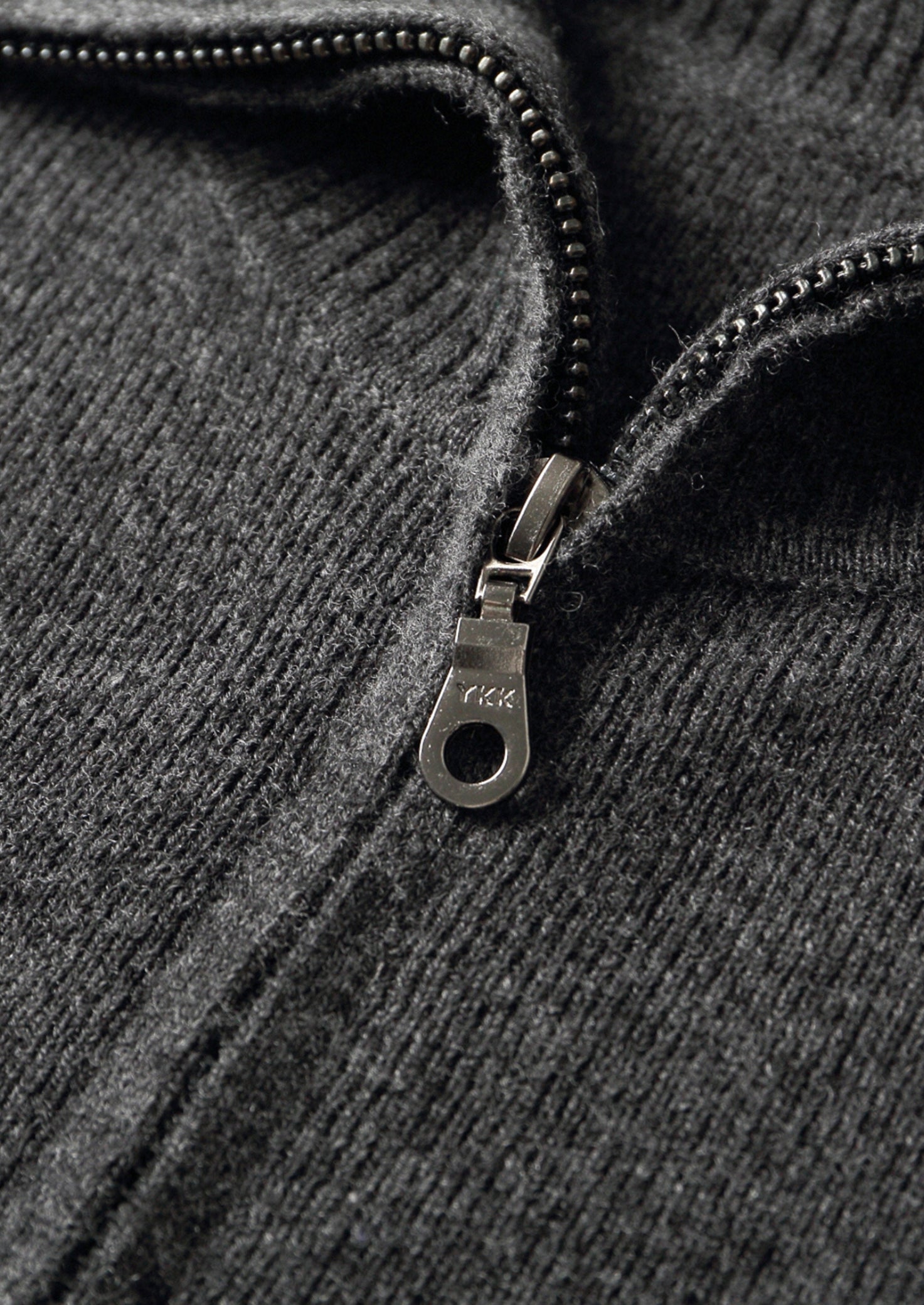 Pure Extra-Fine Merino Wool Funnel Neck Cardigan