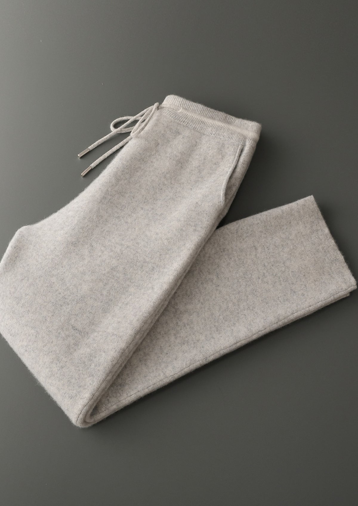 Pure Extra-Fine Merino Wool Contrast Leisure Trousers