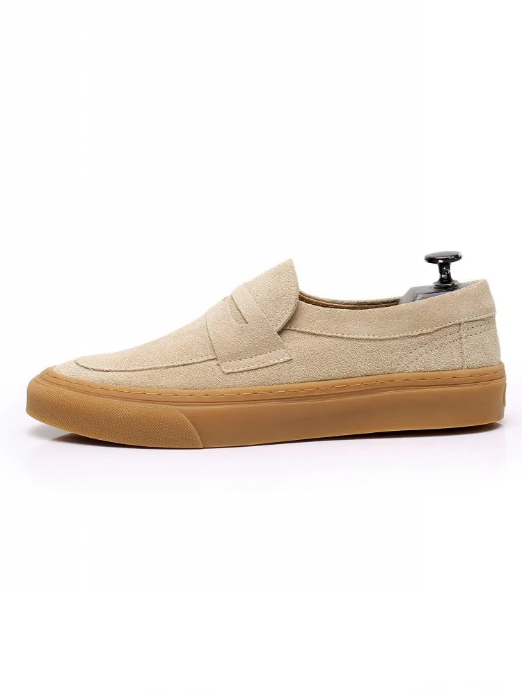 SOGNO SKATE LOAFERS - Beige