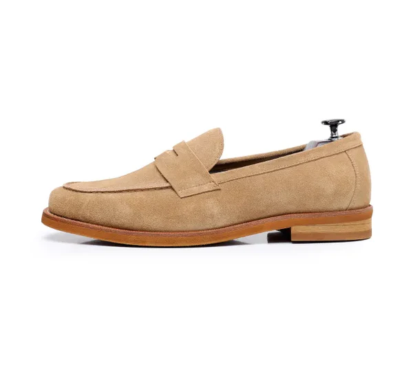 STEFANO PENNY LOAFERS - Beige