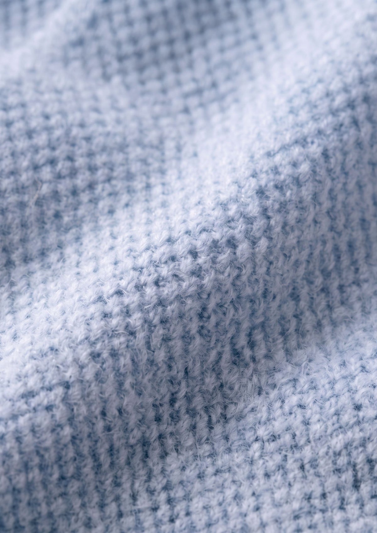 Pure Extra-Fine Merino Wool Light Blue Button Overshirt