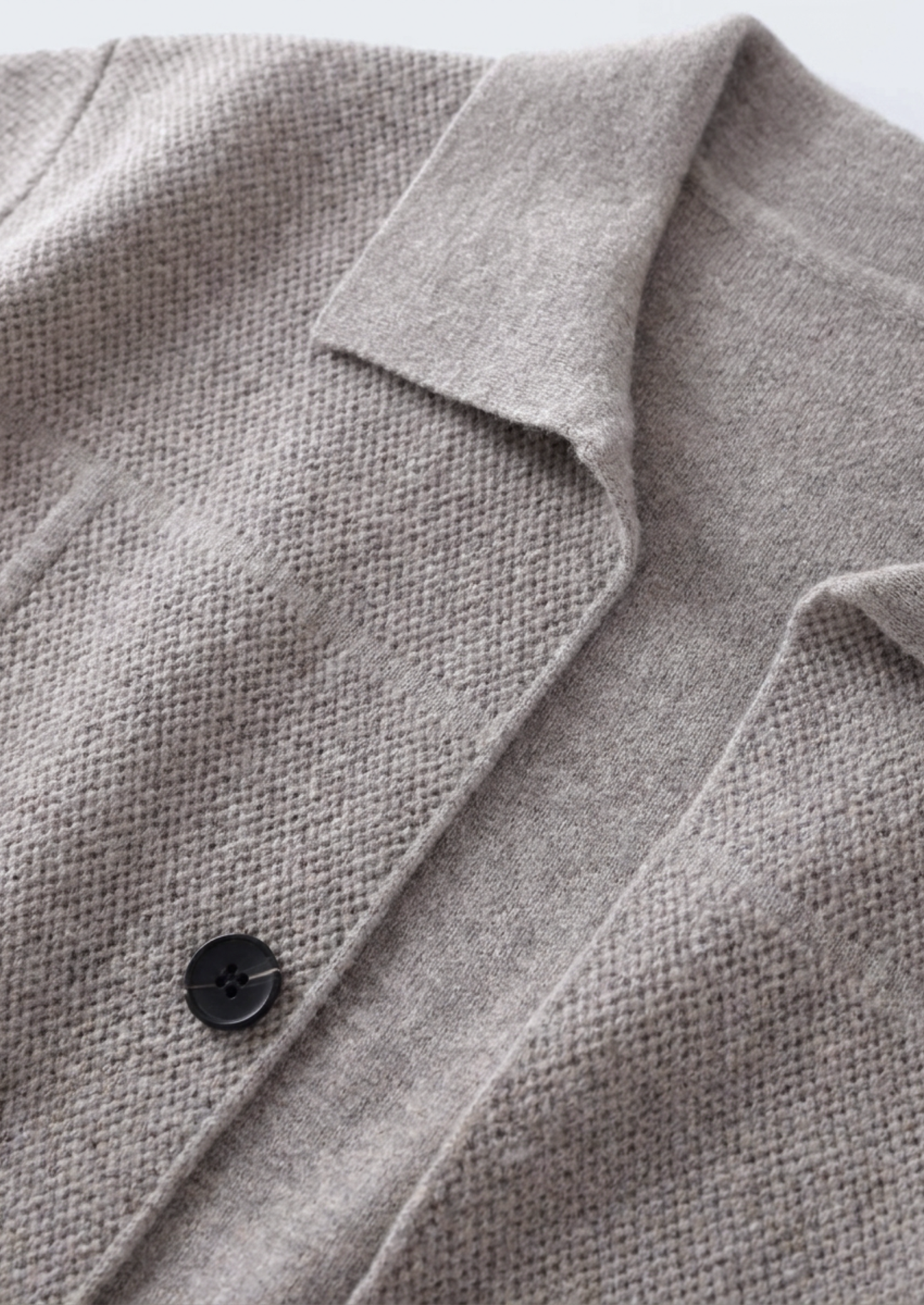 Pure Extra-Fine Merino Wool Button Overshirt